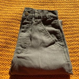 Kids Vintage Army Green Denim
